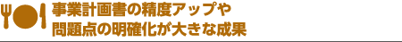 事業計画書の精度アップ